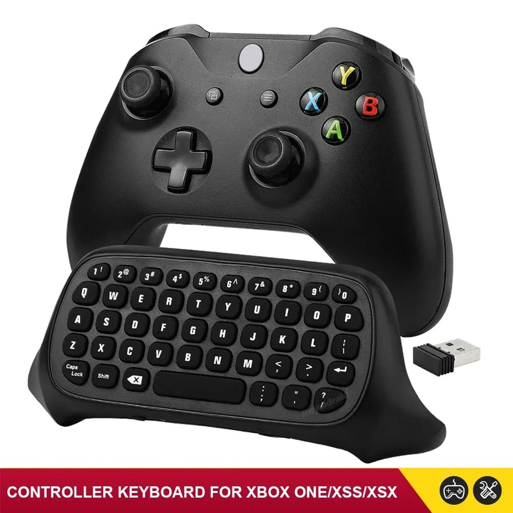 Clavier de contrôleur pour Xbox Series S/X/One/One S X, clavier de jeu sans fil avec récepteur USB e