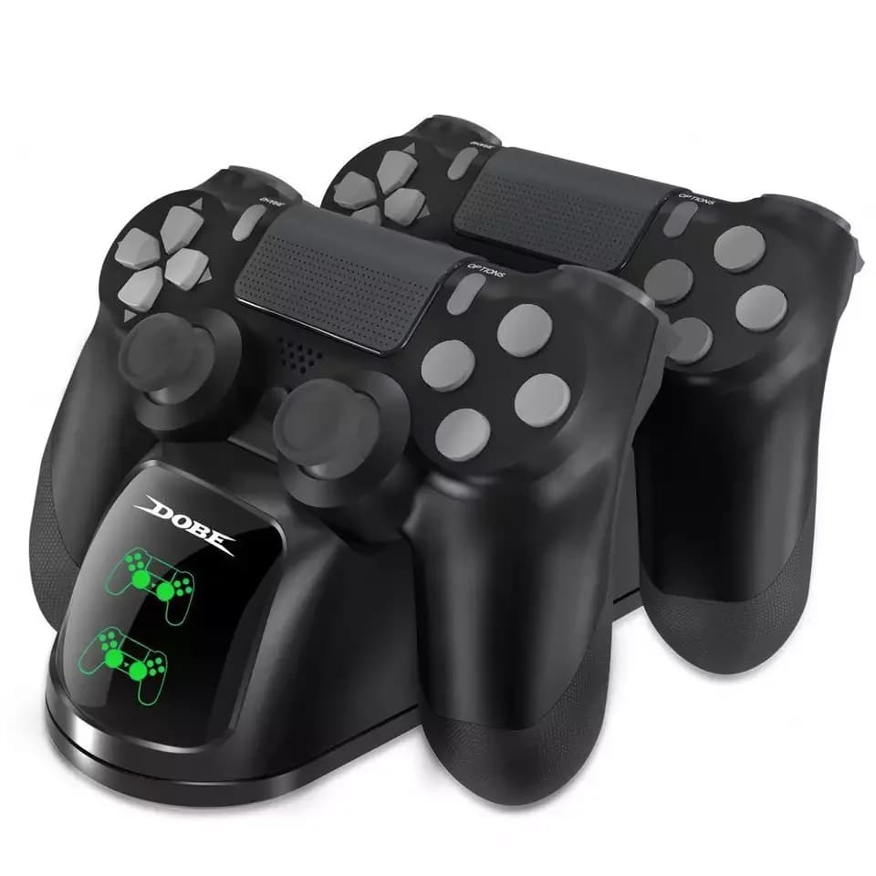 Station de charge double TP4-889 pour PS4 avec indicateur lumineux de charge et protection contre le