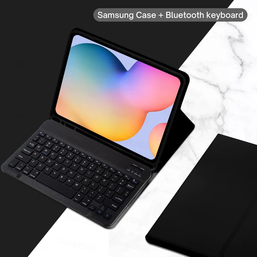 Pour Samsung Galaxy Tab A8 10.5 S6 Lite 10.4 S7 S8 S9 11in S7 Plus S7 FE S8 S9 Plus 12.4 étui avec c