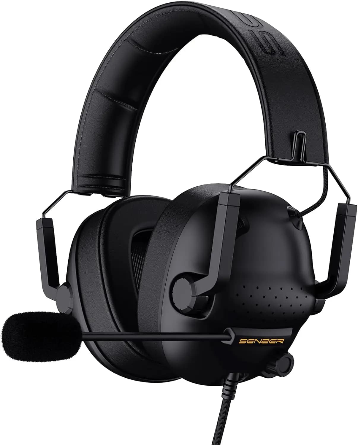 SENZER SG500 Surround Sound Pro casque de jeu avec Microphone antibruit-écouteurs pliables portables