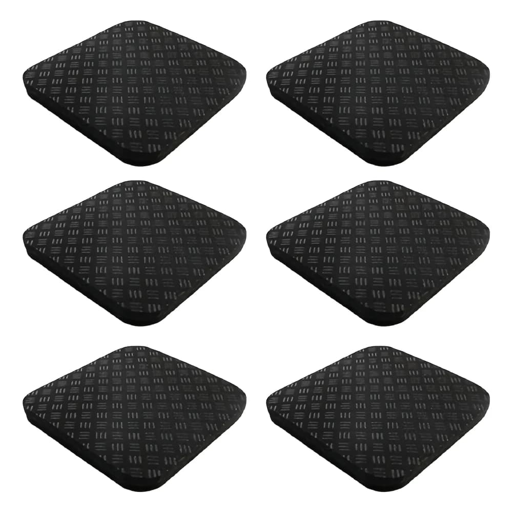 Tapis de tapis roulant en Silicone, 6 pièces, équipement d'exercice, réduction du bruit polyvalente 