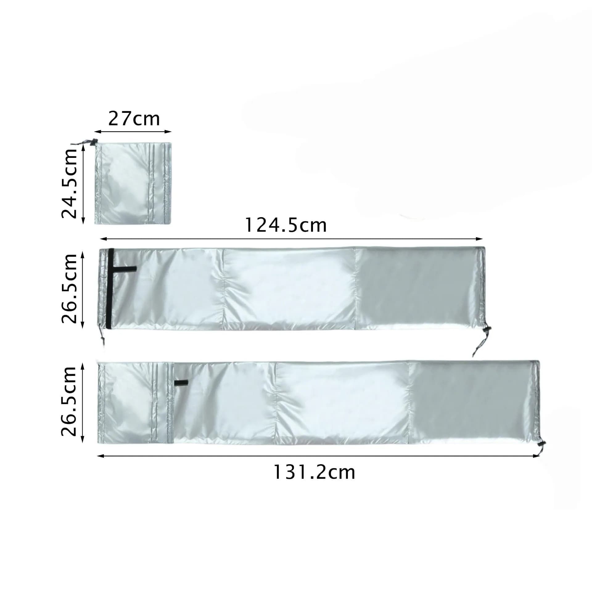 Lot de 2 housses isolantes et résistantes à la chaleur pour tuyau de climatiseur portable, accessoir