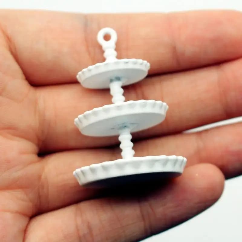 1 pièce, nouveau modèle de mini plateau à gâteau pour maison de poupée, support à gâteau miniature d