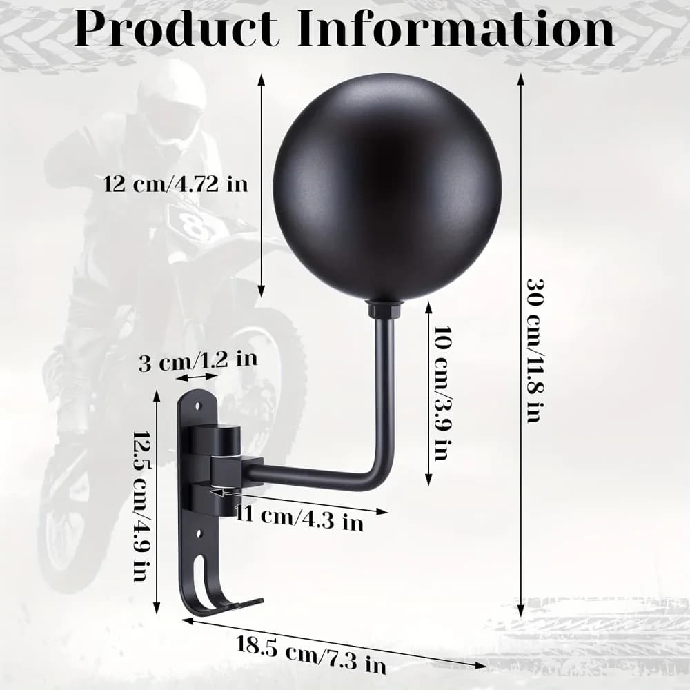 Multifonctionnel Porte-casque Rotatif à 180° Casque de moto Accessoires moto Crochet à griffes Fixé 