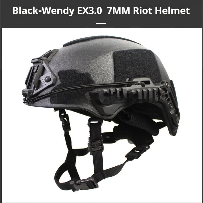 Wendy's – casque balistique de sécurité pour pistolet à air tactique épais 3.0, réglable, pour la ch
