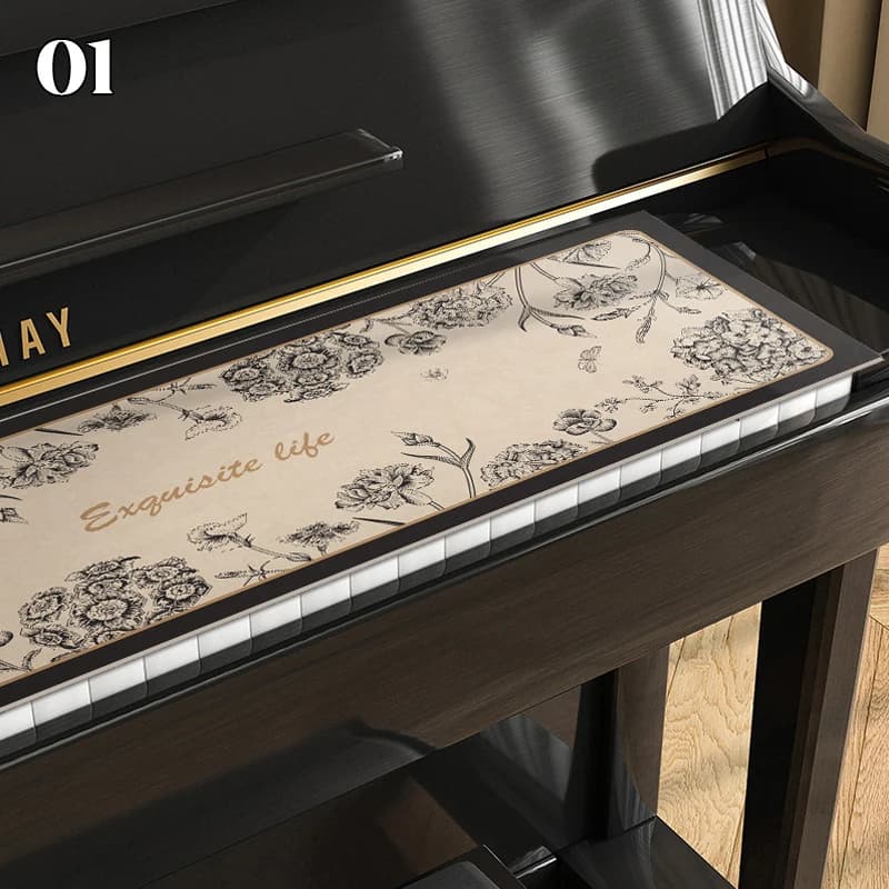 Housse pour clavier de Piano électronique, housse anti-poussière exquise, à la mode et élégante avec