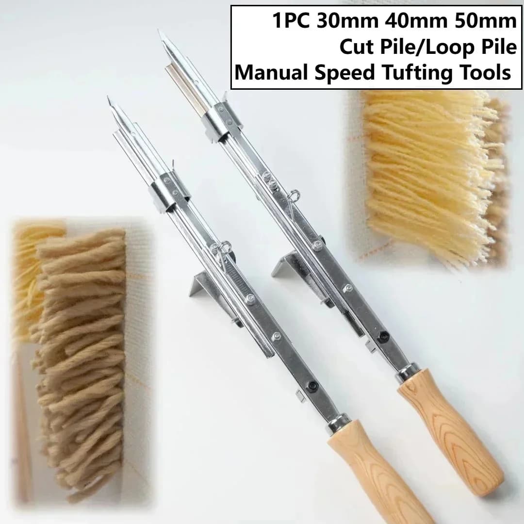 1PC 30mm 40mm 50mm coupe Pile manuel vitesse touffetage outils boucle Pile tapis pistolets coupe Pil
