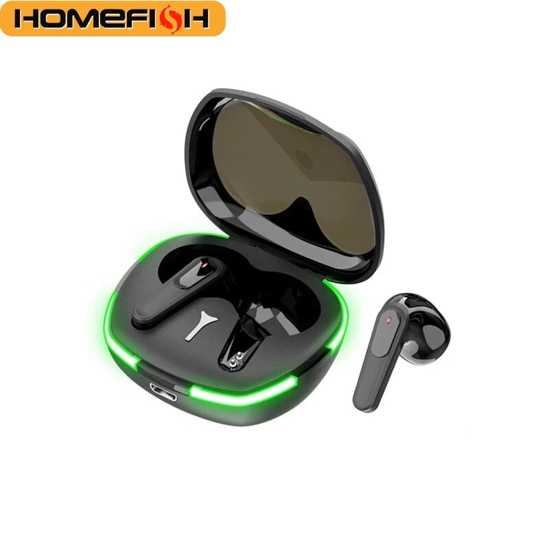 Casque sans fil binaural TWS HOMEFISH Pro60, mini casque Bluetooth sport, casque de jeu avec réducti