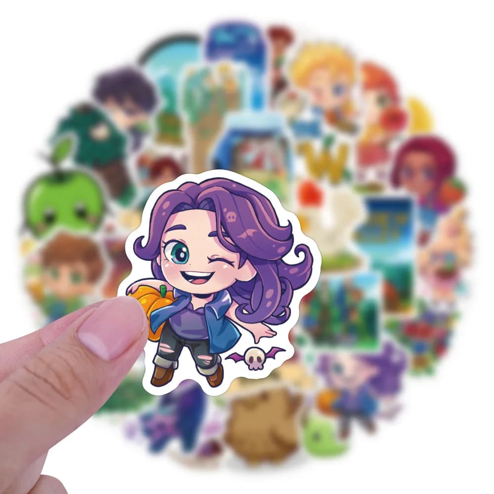 10/30/50pcs mignon Stardew Valley autocollants jeu dessin animé enfants bricolage Skateboard ordinat