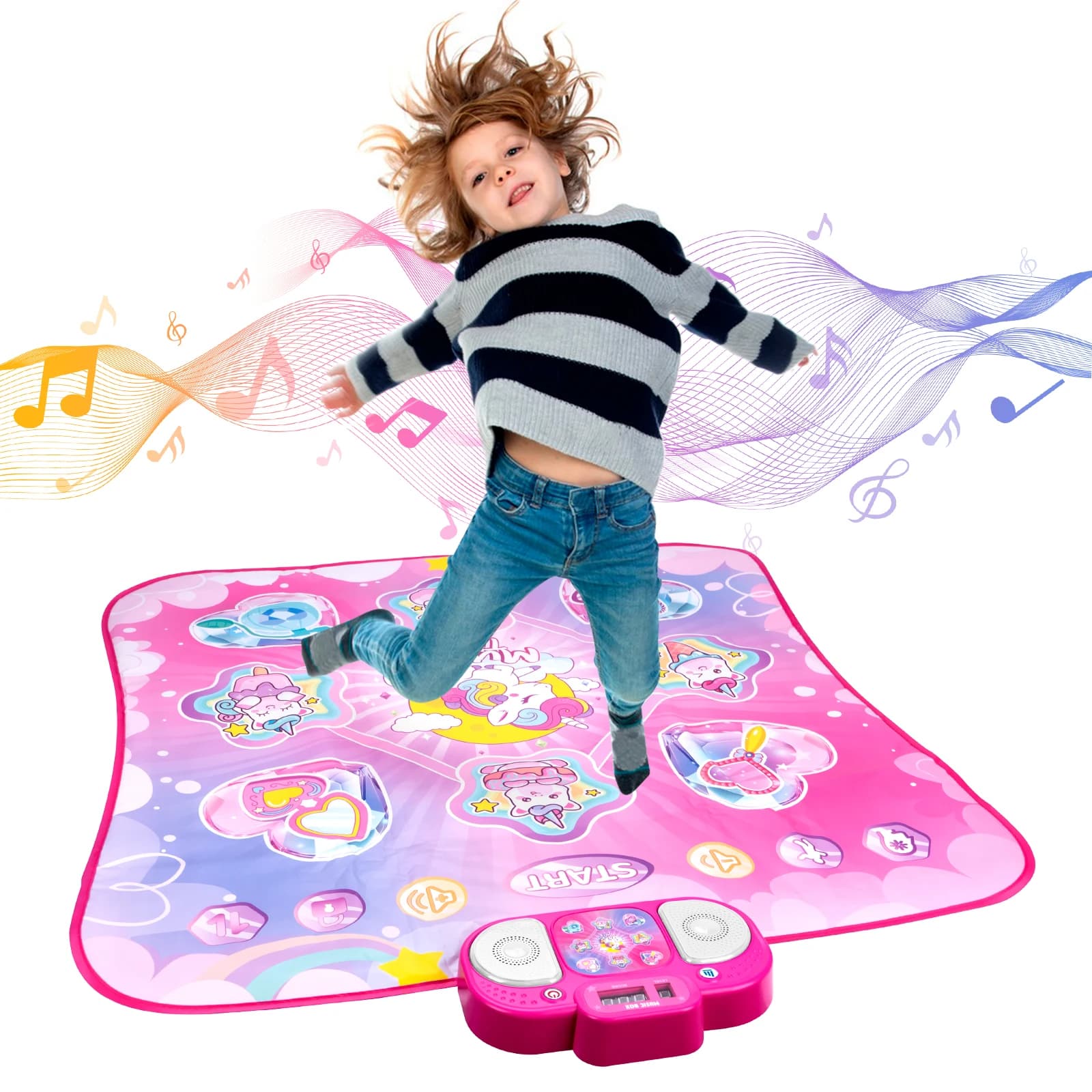 Tapis de danse électronique pour enfants, couverture de danse, Mode Double joueurs avec 9 niveaux, c