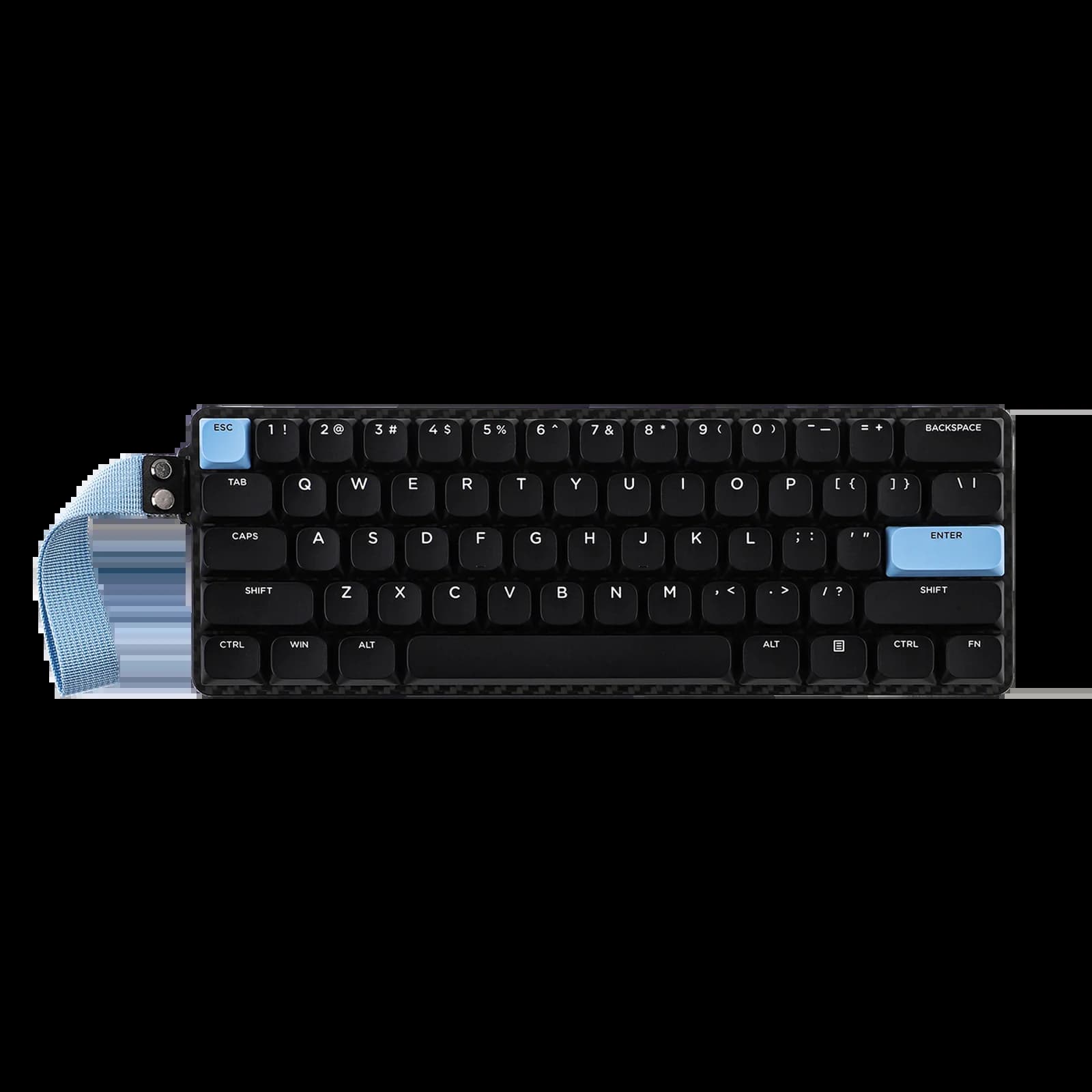 EPOMAKER Carbon60 60% QMK/VIA ANSI VIA filaire/Bluetooth 5.0/2.4GHz clavier mécanique Portable sans 