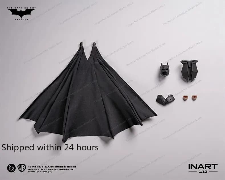 En stock INART "The Dark Knight: Rises" Figurine d'action Batman 1/12 et pack d'accessoires, collect