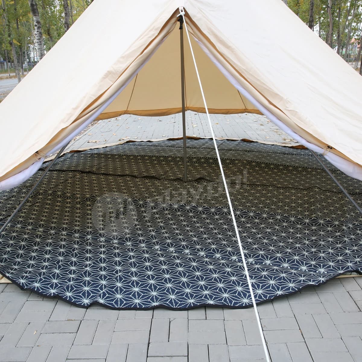 Tapis de sol de luxe en toile de coton imperméable de 5 m pour tente cloche – Offre spéciale pour le