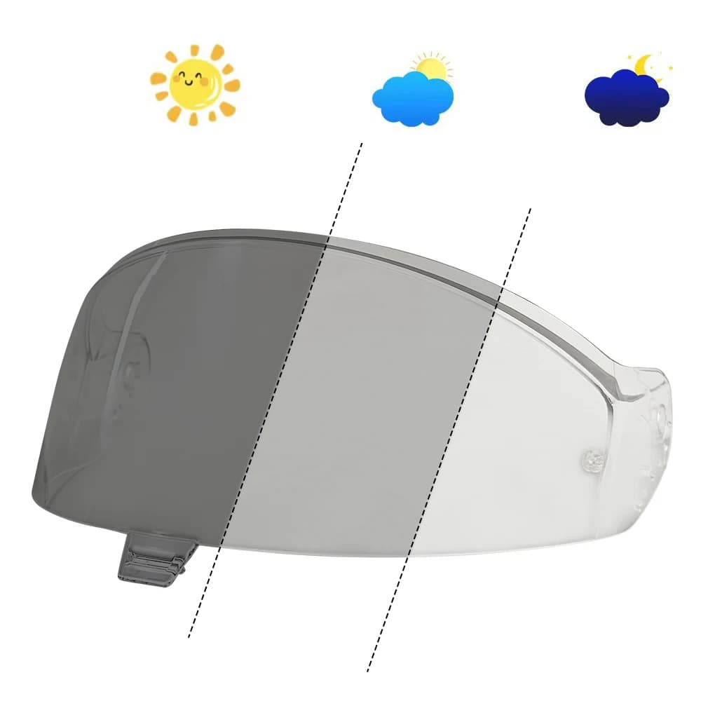 Visière photochromique pour casque Shark Skwal i3 d-skwal 3 Ridill 2 VZ400, lentille de protection s