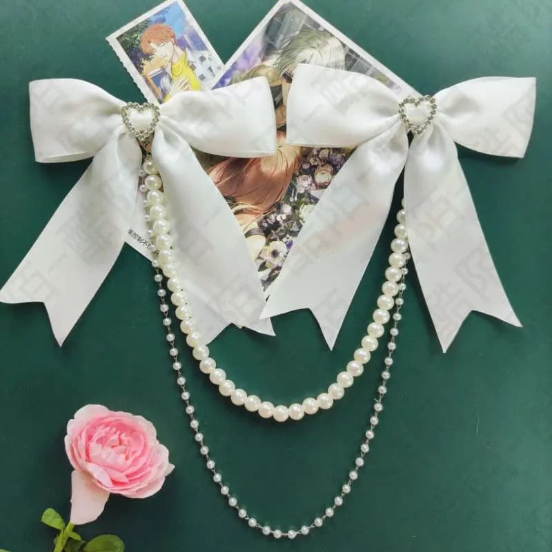 Ita sac arc accessoires école sac à dos noir et blanc dentelle sac chaîne Lolita accessoires bricola