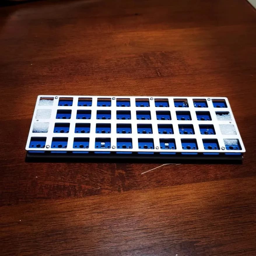 P40 Ortho clavier 40% rvb en ligne filaire QMK clavier mécanique rétro VIAL 40 clavier ergonomique M