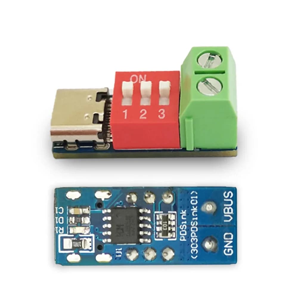 Carte de Test de charge rapide PD 5-20V, Module de déclenchement PD réglable USB type-c 100W, testeu
