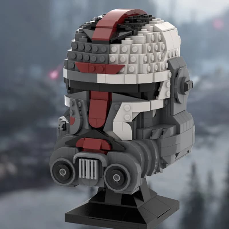 Casque de Chevalier 911 Pièces, Casque de Chasseur MOC, Modèle de Blocs de Construction Modulaires P