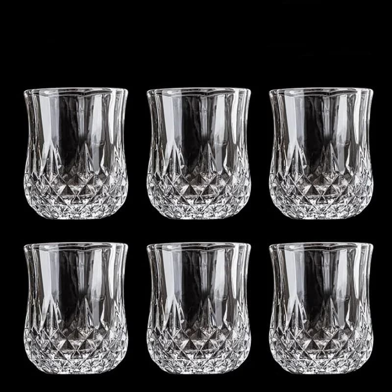 Verre à whisky en forme de rhum, Mini verre à Shot créatif en forme de diamant, tasse en Relief Vint