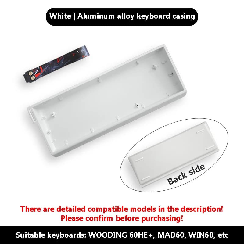 Nouveau boîtier en alliage d'aluminium H60, coque de clavier mécanique CNC personnalisée pour Wootin