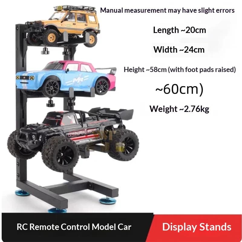 Support d'exposition pour voitures RC, présentoir vertical multi-niveaux sur pied pour collection et