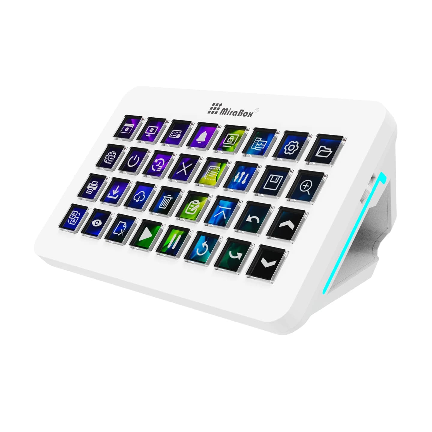Mirabox XL Stream Deck Console visuelle Clavier macro 32 touches LCD Streamdeck macropad Clavier Str