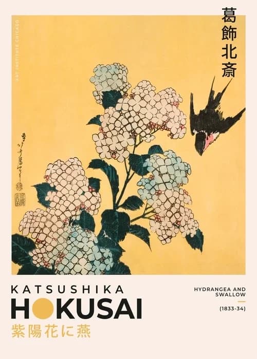 Affiche sur toile de paysage japonais Katsushika Hokusai, imprimés d'art muraux Vintage Ohara Mounta