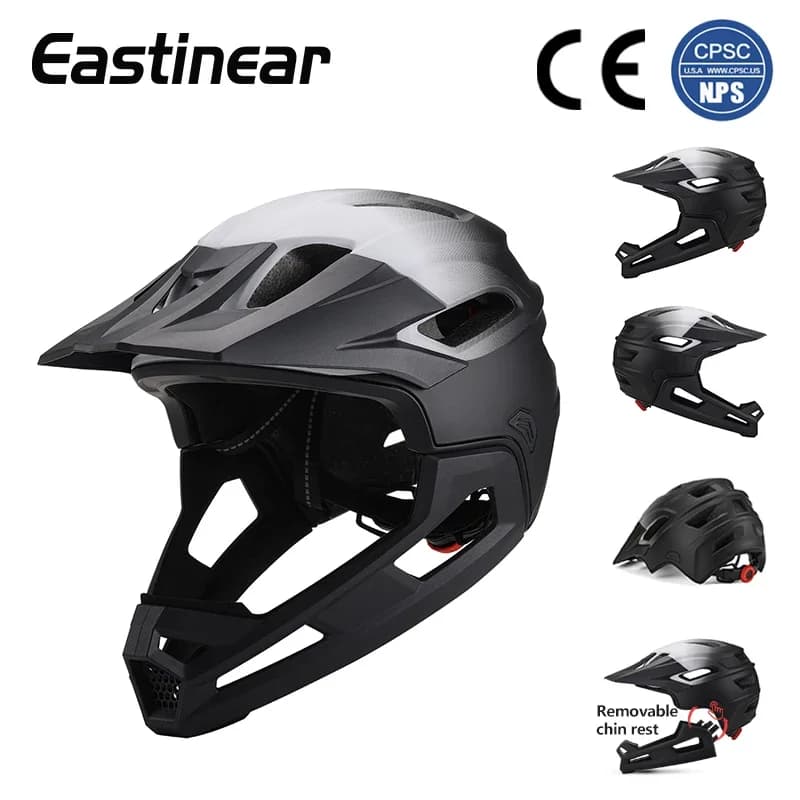 Casque de vélo Eastinear pour adulte, casque intégral détachable, casque de sécurité pour moto, prot