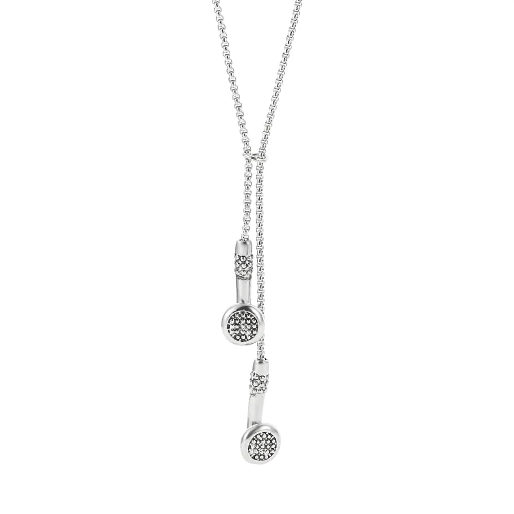 Colliers tendance pour couples, style hip-hop, pendentifs personnalisés en forme d'écouteurs et d'éc