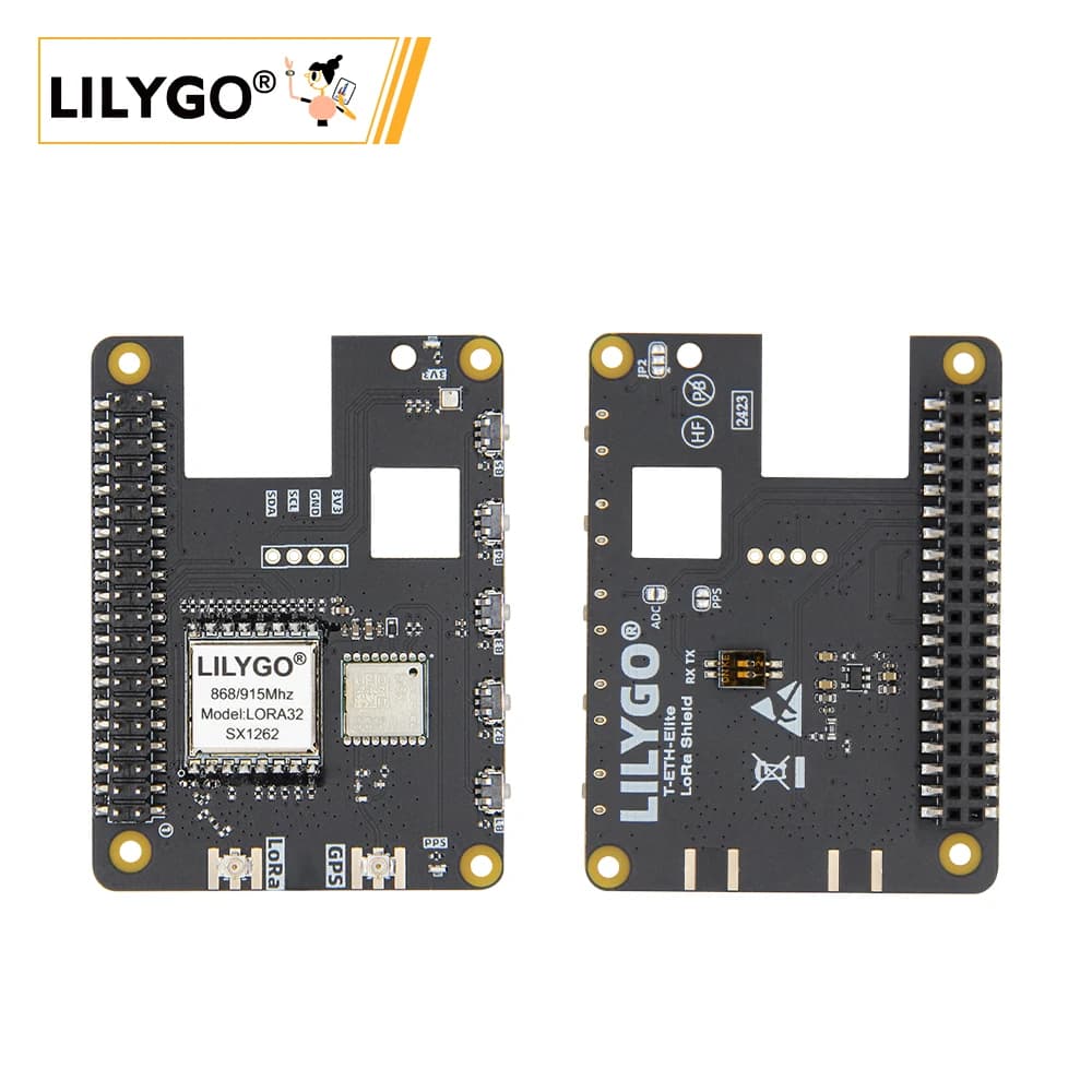 LILYGO® LoRa-Shield  pour T-condamned ELite avec GPS, Compatible LR1121, SX1262, SX1276, SX1280, Pre