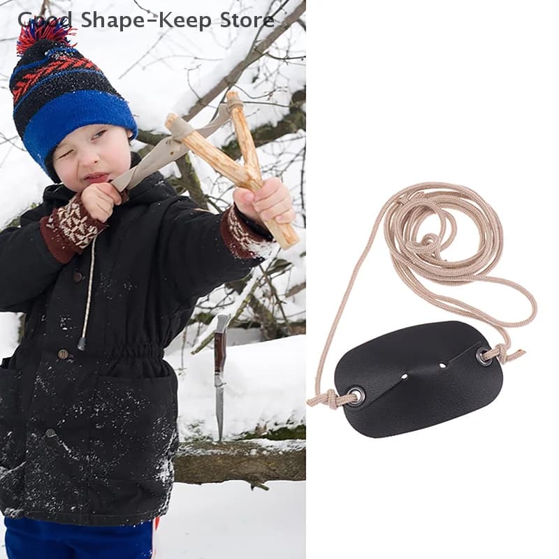 Fronde en cuir faite à la main pour les sports de plein air Camping chasse randonnée-accessoire de t