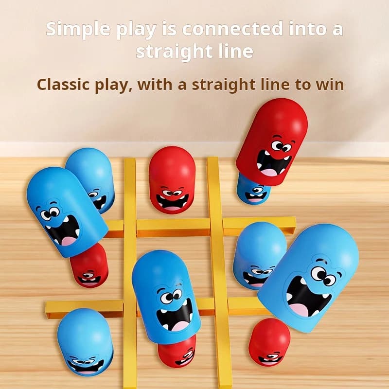 Tic Tac Toe jeu enfants Tictactoe garçon Intelligence Interaction Parent-enfant jeu amusant Matryosh