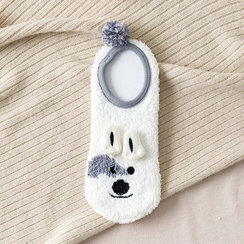 Mignon à la mode souris dessin animé 3D Animal pour les filles lapin chaussettes de sol coréen chevi