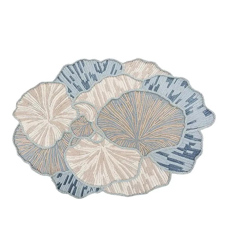 Tapis de forme irrégulière pour salon, décoration de chambre à coucher de luxe léger, grand tapis ép