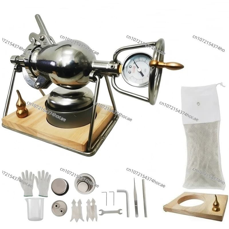 Machine à pop-corn manuelle 340-400ML, Mini Popper en acier inoxydable à tir ouvert pour les collati