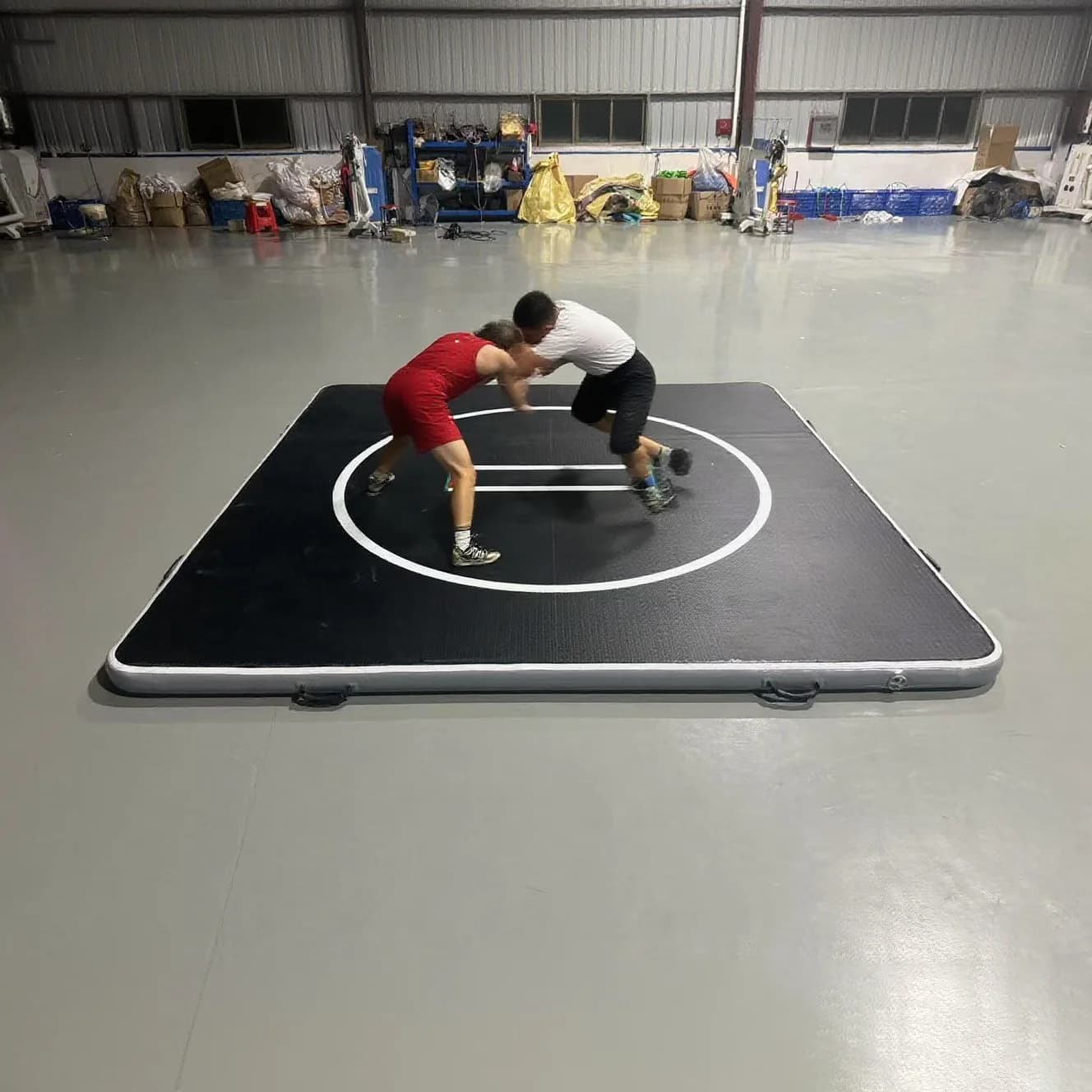 Tapis de lutte gonflable en PVC imperméable 3x3m, épaisseur 10cm, pour Jiu Jitsu, sans remplissage, 