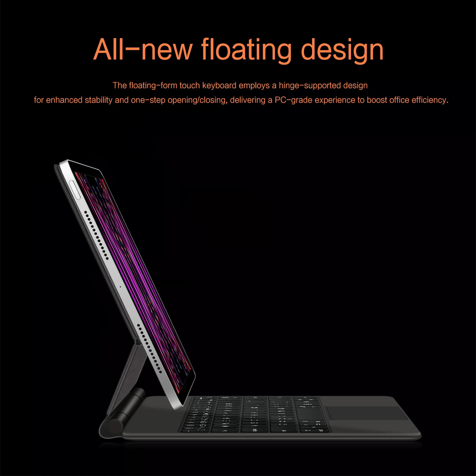 Clavier magique LFOIQN pour iPad Pro 12,9 pouces 6e 5e 4e 3e génération 2018-2022 2025 M5 2024 M4 Pr
