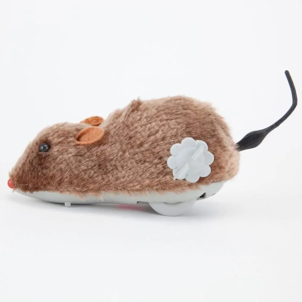 1/2 Pièces Jouet pour chat, petite souris en peluche, souris de simulation à remonter, pour chaton, 