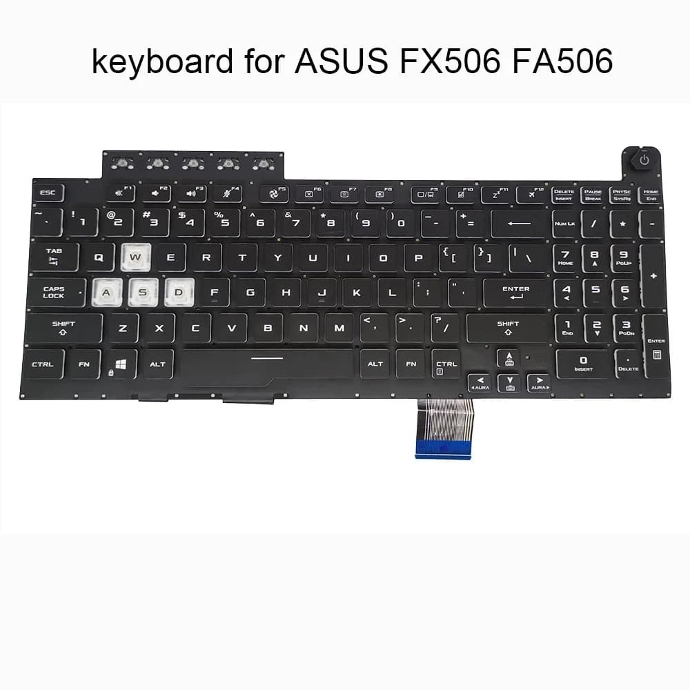 Clavier anglais américain rétro-4.2 pour ASUS TUF Gaming F15 FXSnowboard FASnowboard FA506Q FX506L I