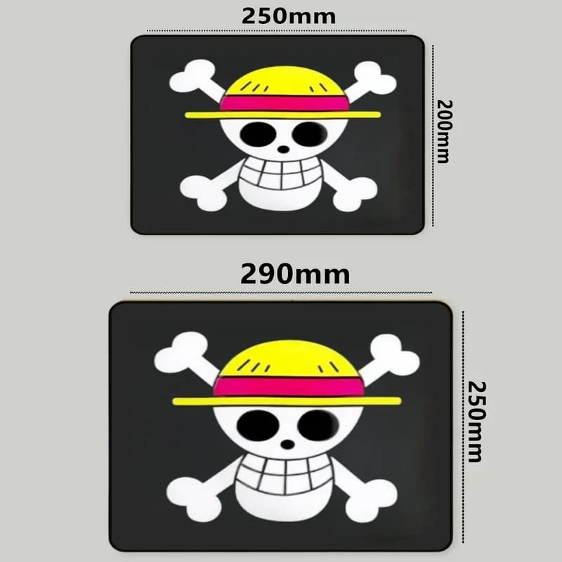 Tapis de souris dessin animé One Piece Anime Kawaii pour clavier, ordinateur portable, tapis de jeu 