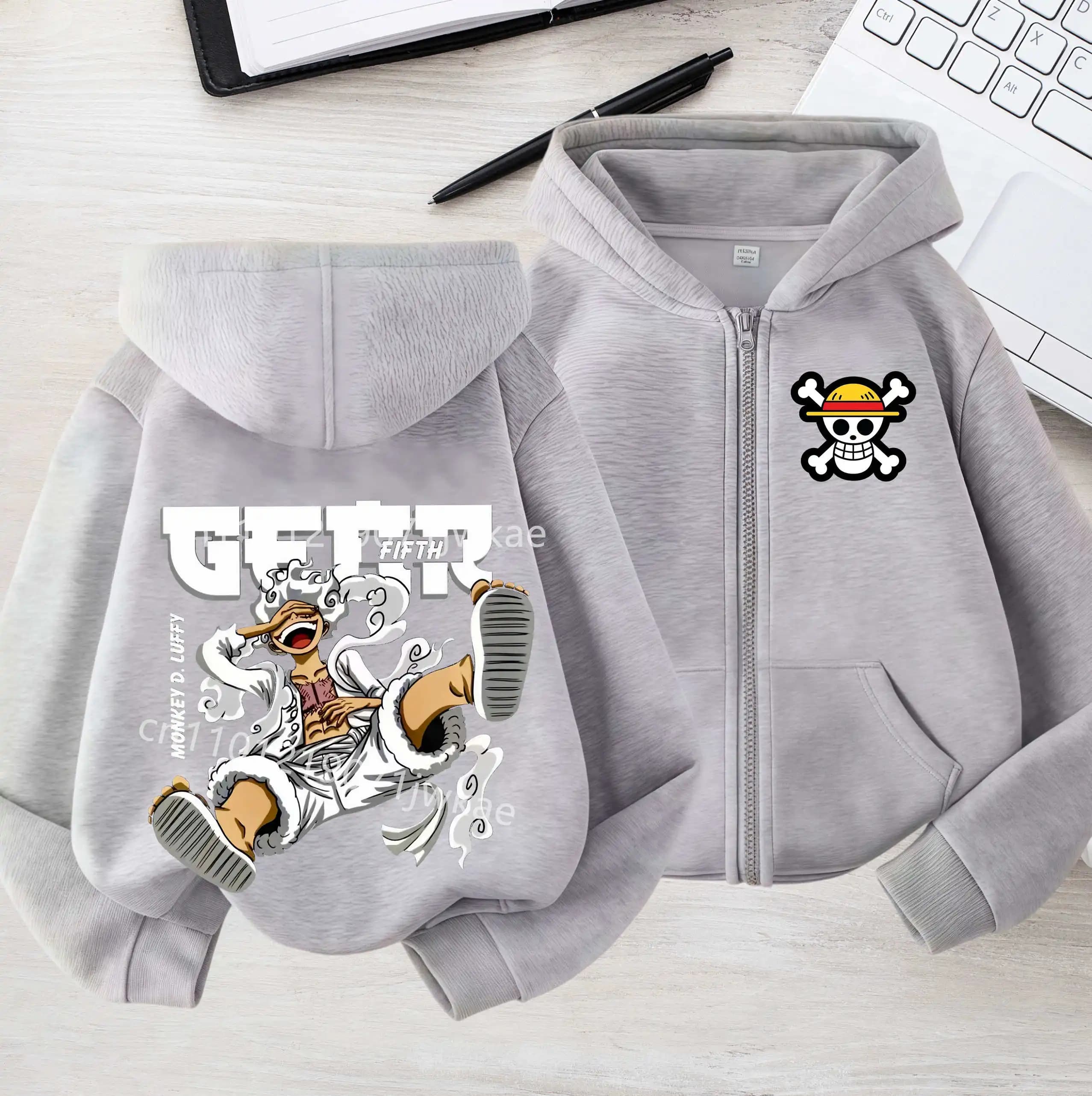 Sweat-shirt à capuche à manches longues pour enfants, vêtements de sport à la mode, avec dessin anim