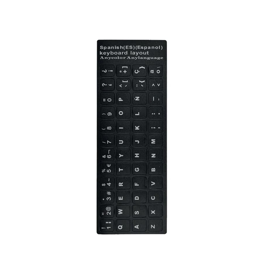 Autocollants de clavier anglais espagnol italien coréen, autocollants de remplacement universels Non