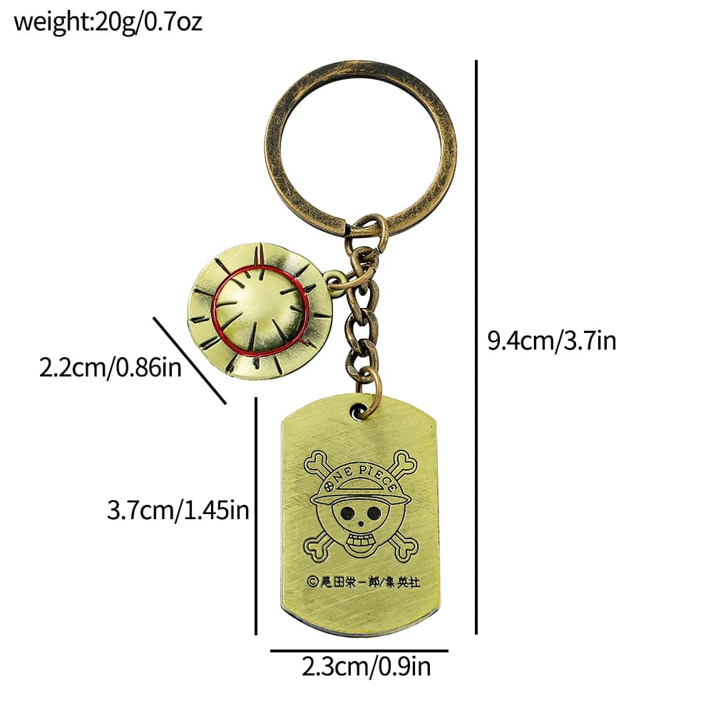 Porte-clés et accessoires populaires de l'anime One Piece : pendentif Monkey D. Luffy et pendentif c