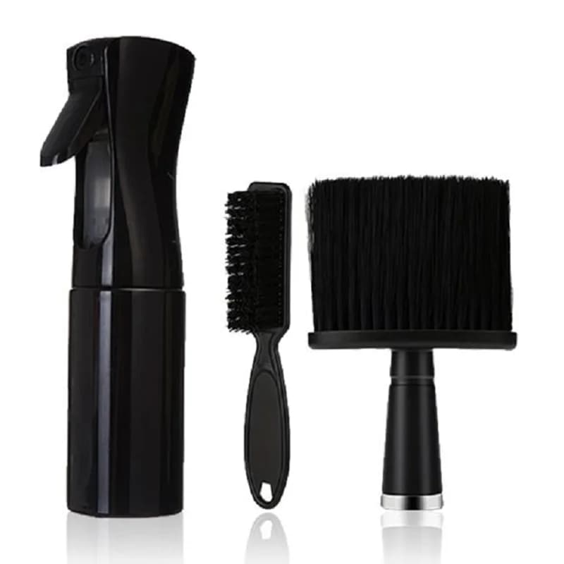 Kit de coupe de cheveux 3 pièces/ensemble, brosse de rasage pour barbe, plumeau pour le cou avec bru