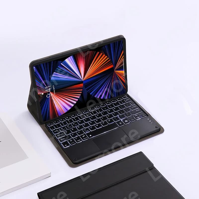 Clavier rétroéclairé avec pavé tactile pour Xiaomi Redmi Pad 2 Pro, étui 12.1 pouces avec fente pour