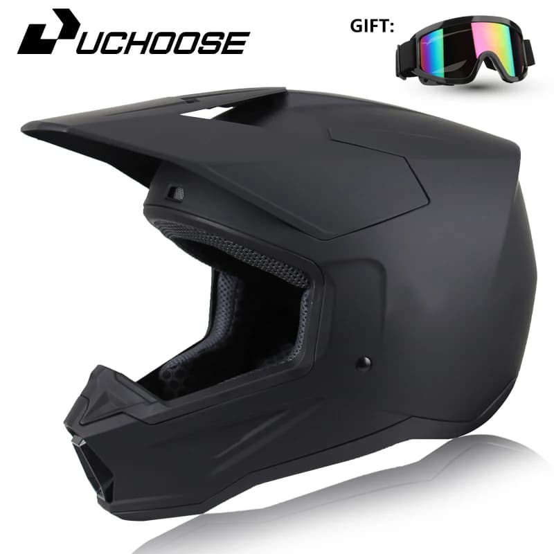 Casque intégral de moto tout-terrain, casque de sécurité pour course de descente, adapté à toutes le