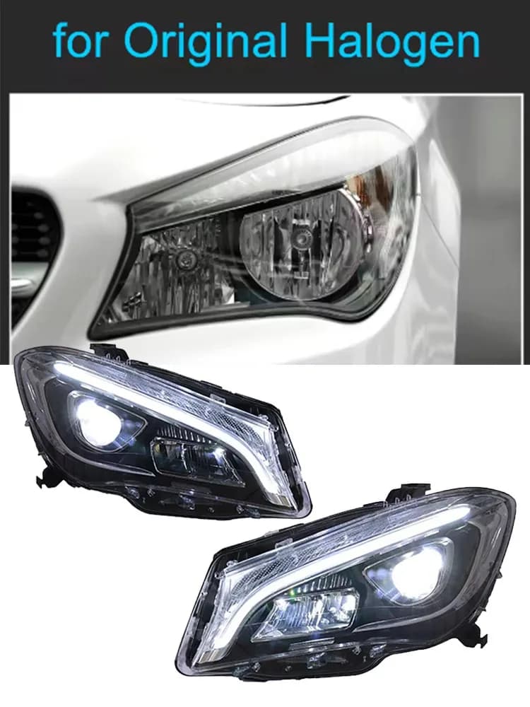 【100% Neuf】 Pour Mercedes-Benz CLA W117 2014-2019 Accessoires de phares LED, lentille de projecteur,