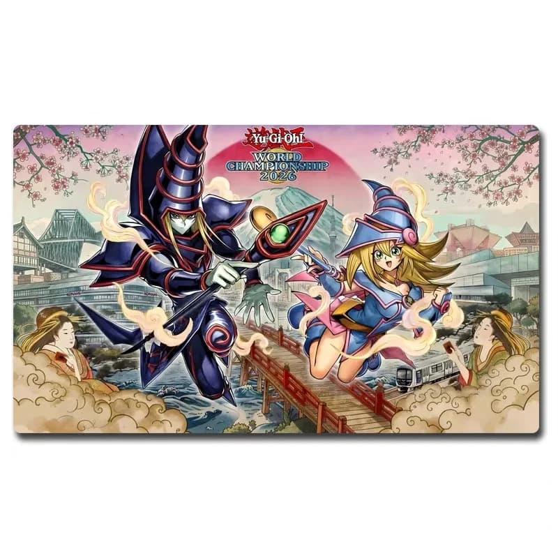 DIY 600️350mm, Tapis de jeu Yu-Gi-Oh 2026 World Championship Sakura Dark Magician Girl en caoutchouc