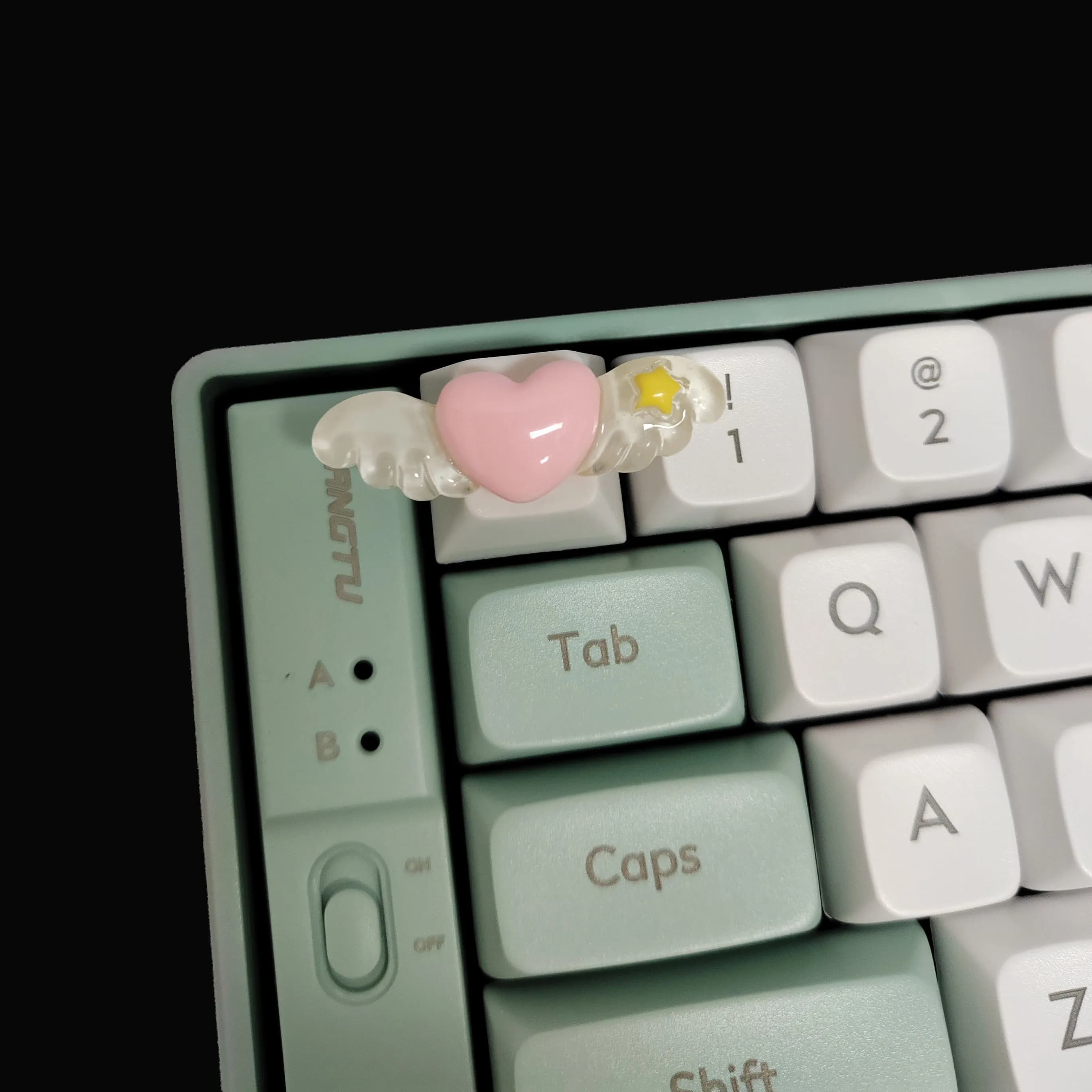Capuchons de touches ESC en forme d'aile de cœur, pour profil Cherry, interrupteur MX, pour clavier 