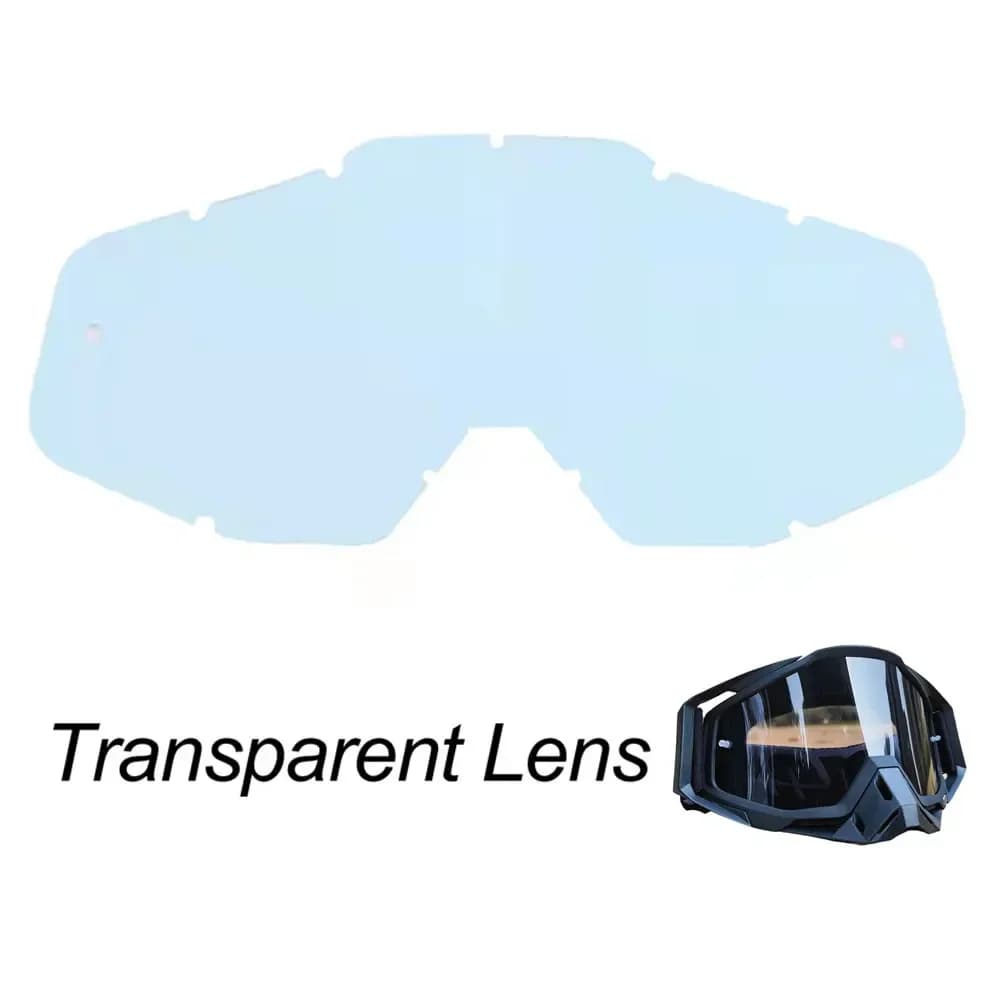 Lunettes de Motocross remplacer lentille tout-terrain moto ATV lunettes de moto lentille de couleur 
